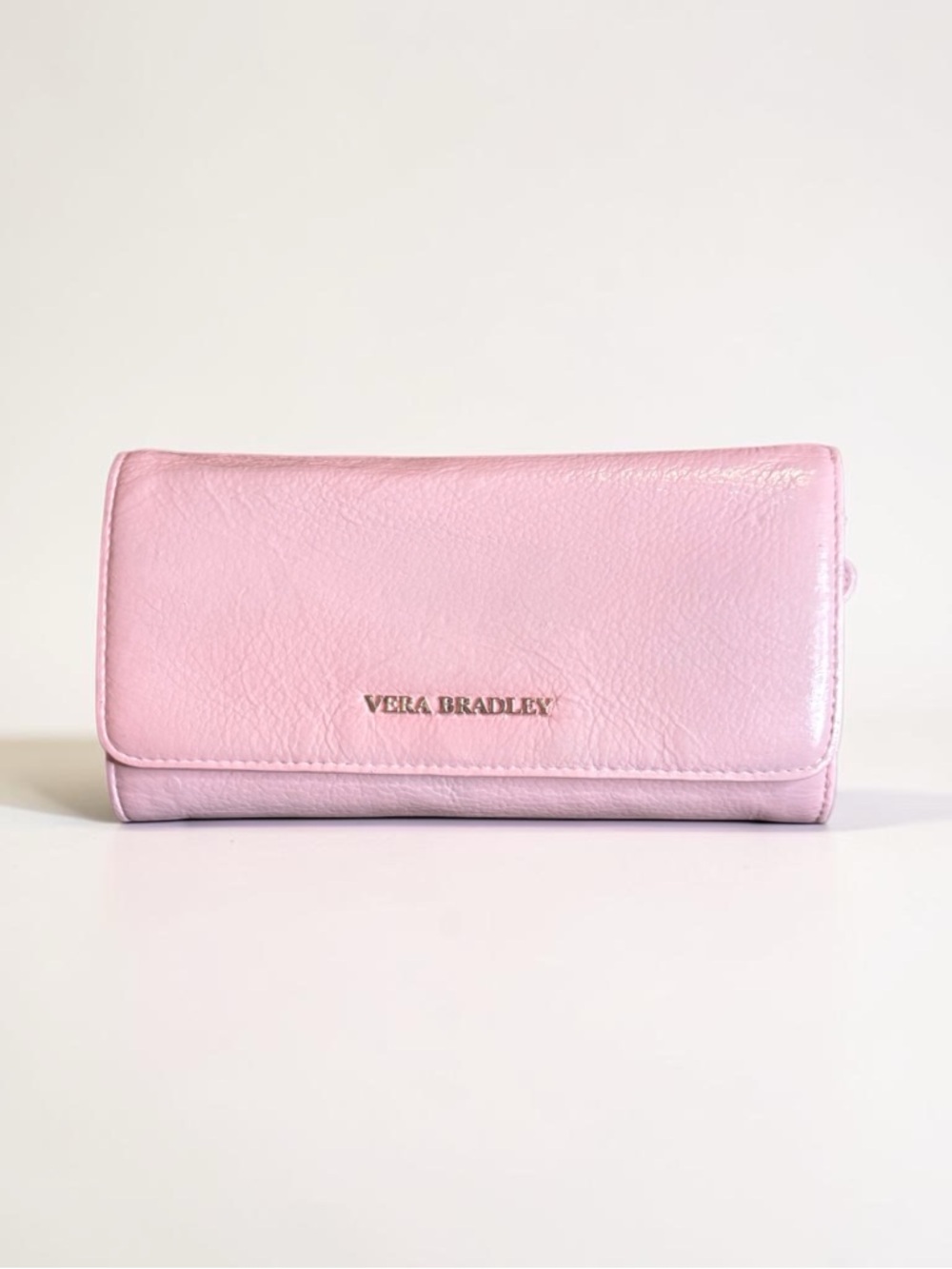 Vera Bradley Soft Pink Leather Fold Wallet